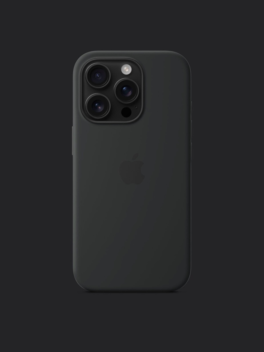 Apple Silicone iPhone 16 Pro Max Case - Charcoal Black